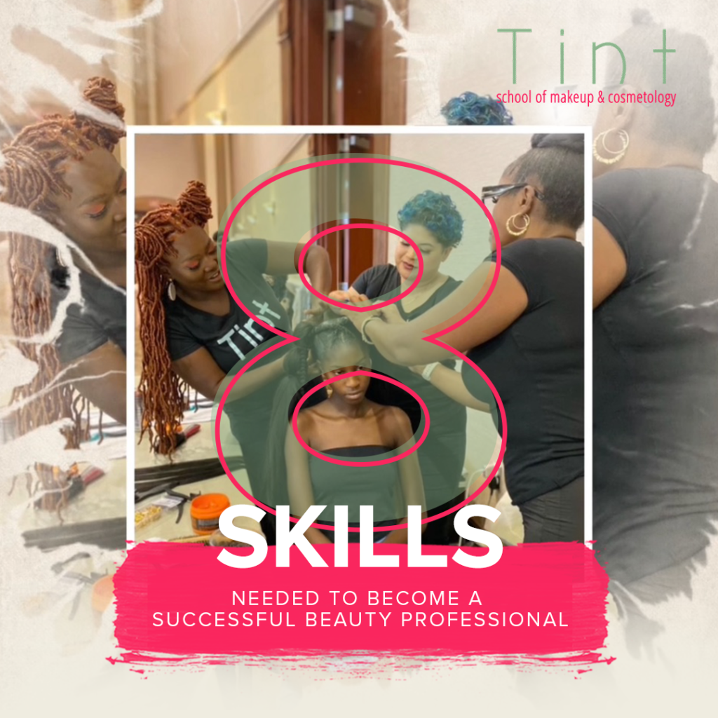 beauty school student